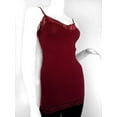 thumbnail image 2 of Women's Lace Trim Tank Top with Adjustable Spaghetti Bra Strap Junior Size & Junior Plus Size, 2 of 5