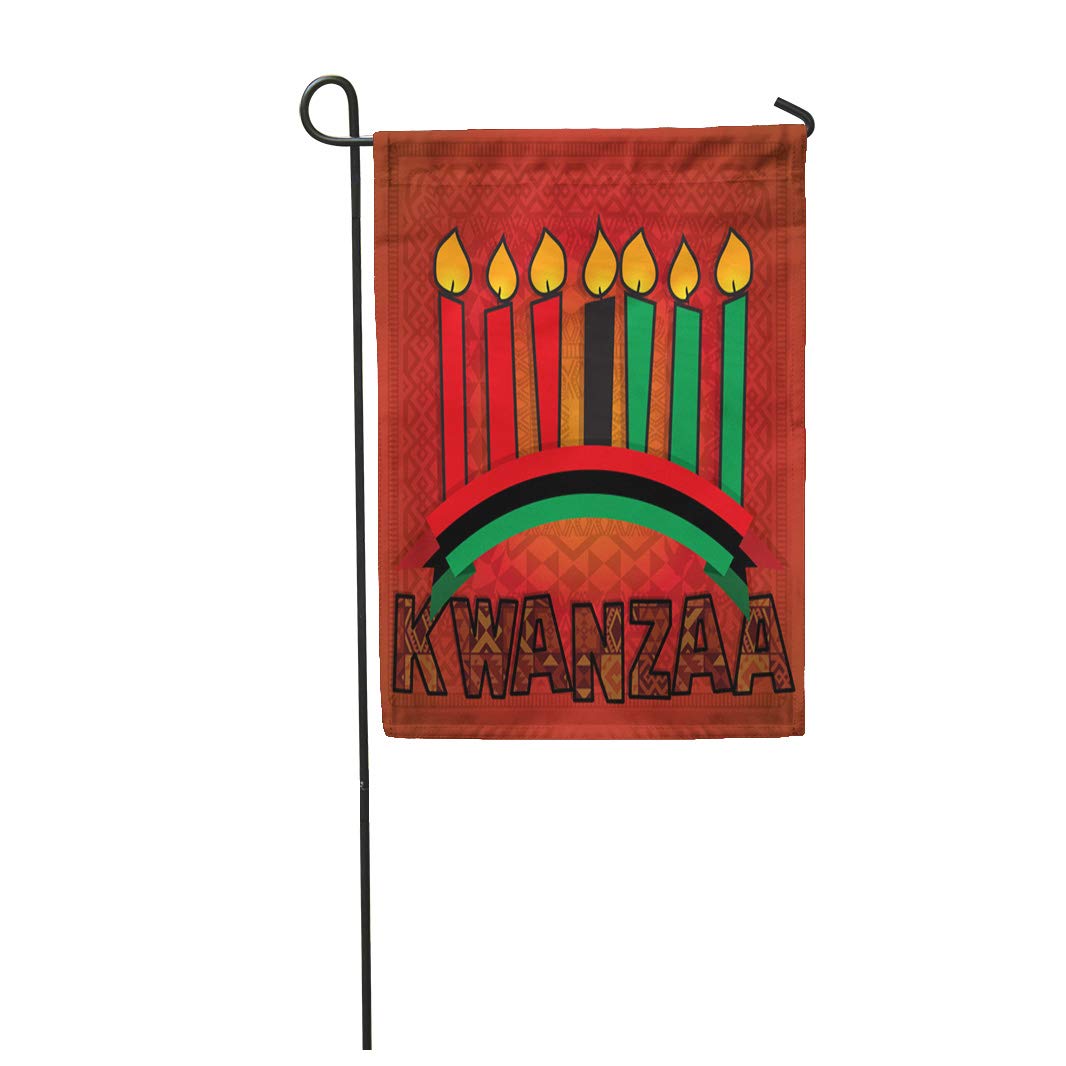 SIDONKU Kwanza for Kwanzaa Seven Candles in Happy Black History Garden