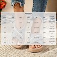 thumbnail image 3 of Samdudou Womens Summer Shoes Frayed Edge Criss Cross Strap Slide Platforms Shell Beaded Embellished Thick Sole Casual Open Toe Boho Footwear for Walking, 3 of 6