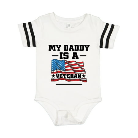 

Inktastic My Daddy is a Veteran Gift Baby Boy or Baby Girl Bodysuit