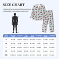 thumbnail image 4 of Yiaed Watermelon Print Men’s Pajamas Set - Long Sleeve Button Down Sleep Shirt and Pajama Bottoms Sleepwear Set Mens Pjs Sets Men's Pajama Bottoms-Large, 4 of 7