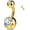 14G6mm, variant on 14K Gold Plated G23 Titanium Belly Button Rings Internally Threaded with Grade AAAAA Cubic Zirconia - Gold Plated Belly Button Rings - 14g Navel Ring Piercing Jewelry Internal Thread For Women