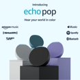 thumbnail image 3 of Echo Pop (1st Generation) Smart Speaker - Glacier White with Cleaning Kit, 3 of 5