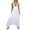 White, variant on Ediodpoh Women Jumpsuit Solid Color Casual Loose Sleeveless Pocket Playsuit Romper Women's Jumpsuit White L
