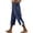 AH11-Blue, variant on Lumtrix Womens Capri Pants Casual Cotton Linen Casual Summer Trousers Lightweight Drawstring Elastic Waist Pants With Pockets Khaki S
