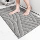 thumbnail image 1 of Color G Light Grey Bathroom Rugs Absorbent Bath Mat For Shower, 20 X 32 Non Slip Bath Rugs For Bathroom, Soft Washable Bathmats Small Bathroom Floor M, 1 of 5