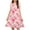 Pink-1, variant on Abomasnow Toddler Girls Summer Dresses Boho Floral Print Sleeveless Tutu Dress A Line Crew Neck Swing Flowy Midi Dress 4-14 Years