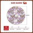 thumbnail image 2 of Rateoe Owl And Floral Pattern Christmas Tree Skirt with Ties , Christmas Tree Decorations, Farmhouse Christmas Decor Xmas Holiday Decorations-36", 2 of 6