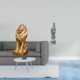 thumbnail image 2 of Figura de león, estatua de Guan Yin, escultura, obra de arte única, artesanía, ideal para decorar el hogar, la oficina, estantes o escritorios, o como, 2 of 8