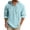 Light Blue, variant on Hoodie Shirts for Men Lightweight Button 3/4 Sleeve Hooded Shirts Loose Fit Boho Linen Beach Shirt Summer Tops