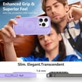 thumbnail image 6 of Strong  for iPhone 14 Pro Case, [Compatible with Magsafe][13FT  Drop Protection] Slim Translucent Matte Shockproof Case for iPhone 14 Pro Phone Case 6.1'', Light Purple, 6 of 14