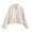 White, variant on Cropped Baseball Jackets for Women 2025 Long Sleeve Lightweight Zip Up Lapel Casual Jackets with Pockets Outerwear