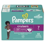 Pampers Cruisers Diapers Size 7, 44 Count (Select for More Options)