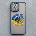 thumbnail image 1 of Ukraine Map Flag Love Heart Pattern Phone Case For iphone 15 14 11 12 13 Pro Max Mini X XS XR 7 8 Plus SE2 Blue Shockproof Cover blue Ukraine 2 for iphone 14, 1 of 6