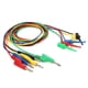 thumbnail image 2 of P1045 5Pcs 4mm 1m Stackable Banana Plug to Test Clip Multimeter Test Lead Cable Wire Accessory, 2 of 5