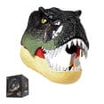 thumbnail image 1 of Mascara Dinosaurio Ajustable de T-Rex con Luz en Ojos y Sonido para Niños verde oscuro Grande, 1 of 7