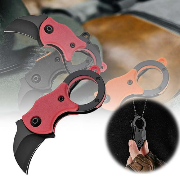 Hearth & Gear High Steel Men's Small Pocket Cool Carabiner Cutter Stainless Steel Mini Folding EDC Gadget For Daily Carry Great For Dad Men And Son Outdoor Camping Combination Screwdriver Watch