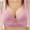 Pink, variant on Naughtyhood Women's Bra Soild Wire Free UnderwearBra Classic Everyday Easy-On Back Buckle Pendant Underwear