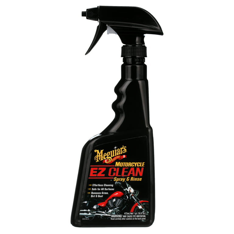Meguiar's MC20016 Motorcycle EZ Clean Spray & Rinse - Easy All-Surface  Motorcycle Cleaning, 16 oz