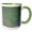 Green/White, variant on 3drose, a Small Group of Green Ling or Sedge Plants in the Water, 11oz Two-tone Red Mug