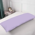 thumbnail image 5 of Royale Linens Body Pillow Cover - Double Brushed 1800 Microfiber - 20"x54" with Hidden Zipper Closure - Wrinkle & Fade Resistant - Super Soft Body Pillowcase 2 Pack (Lavender, Pack of 2), 5 of 9