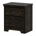 thumbnail image 4 of 4 Piece Double Dresser Tall Chest and 2 Nightstand Bedroom Set in Rubbed Black, 4 of 8