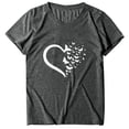 thumbnail image 4 of Dyegold Heart Shirts For Women Summer Casual Cute Funny Graphic Tees Short Sleeve Crew Neck Loose Tops Basic Blouses Tunics, 4 of 5