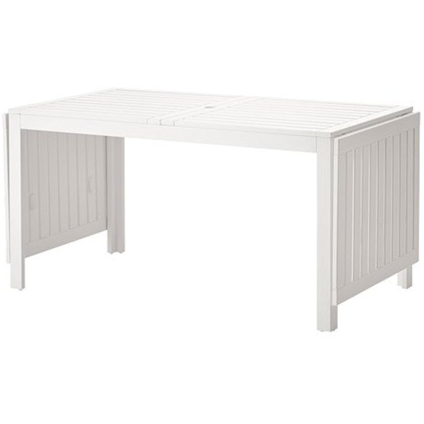 Ikea Applaro Dropleaf Folding Wood Table White Seats 4 8 14210.17292.122