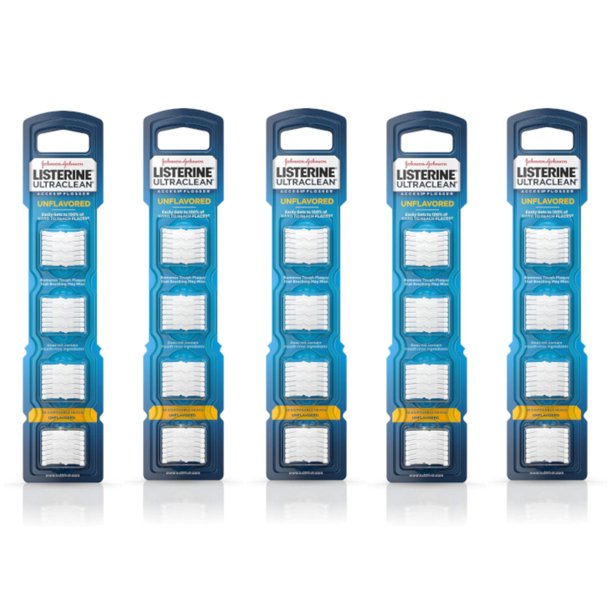 Listerine Ultraclean Access Flosser Refill, Unflavored, 28 Count Pack
