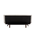 thumbnail image 3 of Allora Mid Century Modern Tufted Sofa Bed in Beige, 3 of 7
