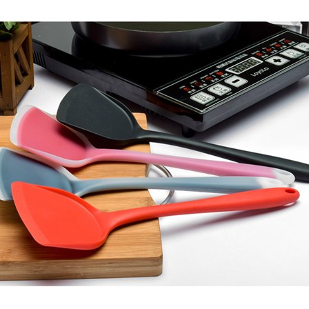 HOMEMAXS Silicone Spatula Hygienic Spatula Heat Resistant Spatula Red