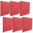 thumbnail image 6 of 6Pcs SoundAbsorbing Board Acoustic Polyester Fiber Soundproof Fireproof Silencer Panels(Red ), 6 of 8
