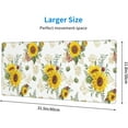 thumbnail image 3 of Nature Sunflower Large Mouse Pad for Desk XL Gaming Mouse Pad 31.5x11.8in Extended Desk Mat Non-Slip Base Desk Pad with Stitched Edge Computer Keyboard Mouse Mat Gaming Mousepad for Home Office, 3 of 6