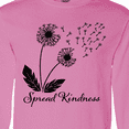 thumbnail image 4 of Inktastic Spread Kindness Dandelion Long Sleeve T-Shirt, 4 of 5