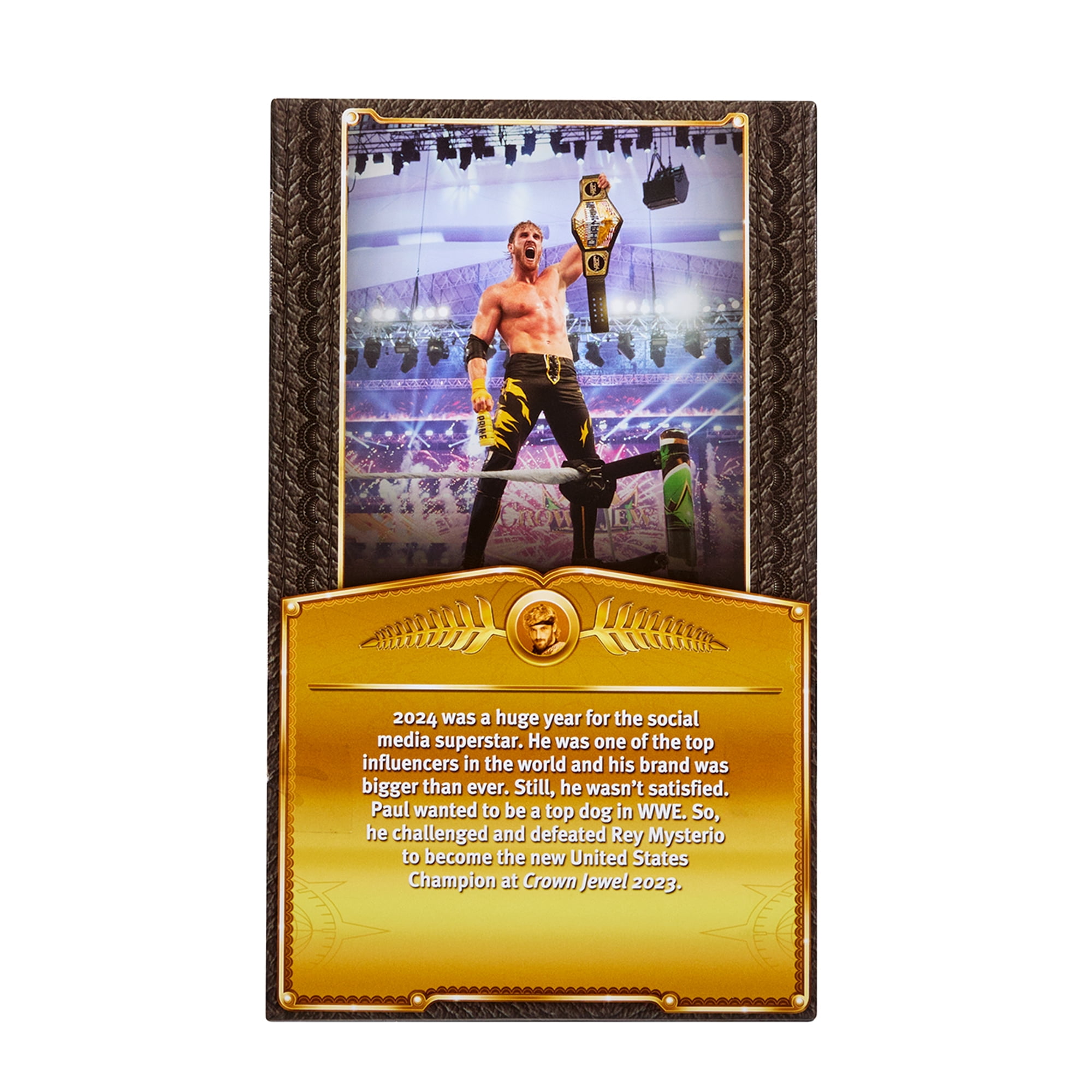 Logan Paul (US Title) - WWE Defining Moments Ringside Exclusive Mattel WWE Toy Wrestling Action Figure