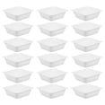 thumbnail image 4 of 20 Pcs Assiette de Pesée pour Bateau Plateau de Rangement Carré, 4 of 6