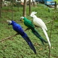 thumbnail image 2 of Artificial Fake Parrot Lifelike Feathered Bird Imitation Garden Ornament 25cm, 2 of 7