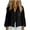 Black, variant on Spring Summer Linen Shirt for Women V-Neck Button-Up Cardigan with Pockets Casual Loose Short Sleeve Top, Brown M
