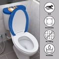 thumbnail image 4 of HELLHERO Cat Durable Set of 2 Bathroom Toilet Lid Cover, Stretch Elastic Fabric Toilet Seat Cover Replacement & Elastic Installation, Washable, Easy to Clean, Dustproof, 4 of 8