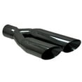 thumbnail image 6 of Exhaust Tip 3.00" Inlet 3.50" Dual Outlet 18.00" Long WDSW350018-300-BC-SS 304 Stainless Black Chrome Plated Single Wall Sideways Slant Wesdon Exhaust Tip, 6 of 11