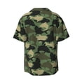 thumbnail image 2 of Balery Camouflage Shark Men's Casual Button Down Shirt Short Sleeve Textured Summer Cuban Beach Shirts-XX-Large, 2 of 7
