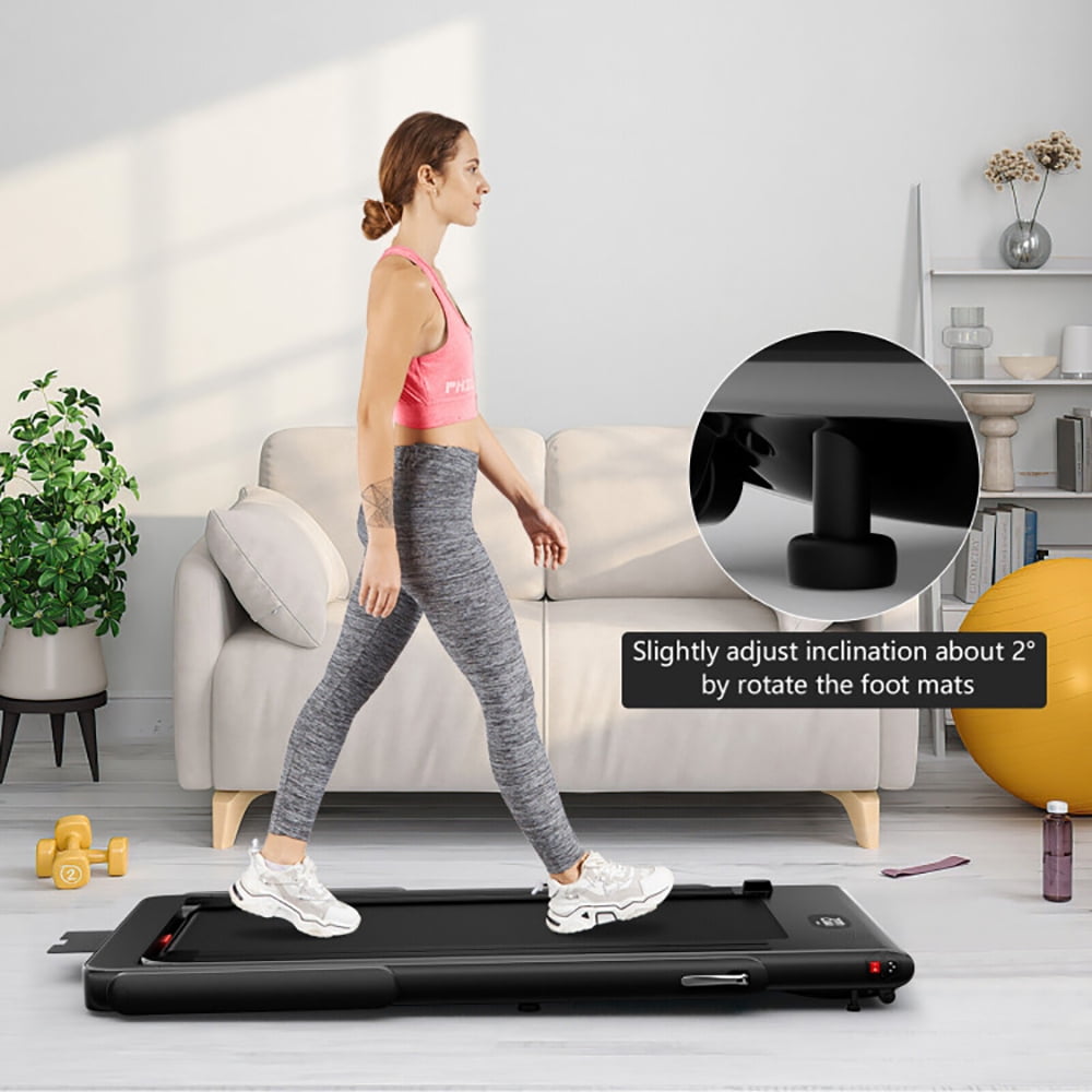 Demifill Folding Treadmilll, 2.25HP 2 in 1 Folding Treadmill with APP Speaker Remote Control, Folding, Electric, Motorized, Walking and Jogging Machine for Home and Office Workout, Green
