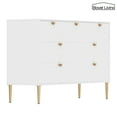thumbnail image 5 of Boyel Living 7 Drawer Dresser Storage Cabinet, Chest of Drawer, (MDF) Wood Dressers & Chests of Drawers for Hallway, Entryway, White, 5 of 10