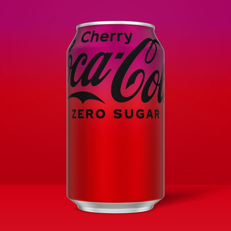 Coca-Cola Zero Sugar Cherry COKE, Sparkling Soda Pop, 12