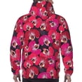 thumbnail image 7 of Sikiie Orchids Flowers Men's Hoodie, Essentials Hoodie, Sweatshirt, Pullover Hooded Sweatshirt for Men-3X-Large, 7 of 7