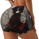 thumbnail image 1 of Fotbe Dark Red Hooded Girl Shorts Sin Costuras – Shorts Deportivos de Cintura Alta para Mujer, Elásticos para Gimnasio, Yoga, Running o Ciclismo-Small, 1 of 8