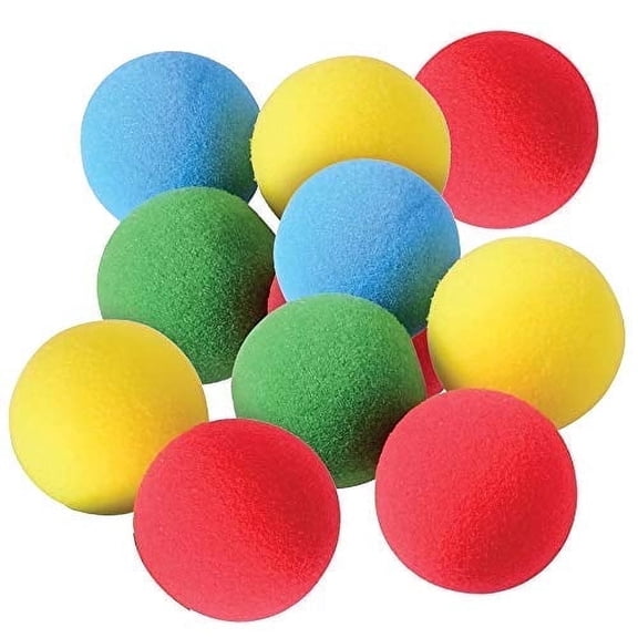 ArtCreativity Foam Balls Soft, Character-Themed, Educational Toy for Kids Ages 3 , Assorted Colors 12‑pack