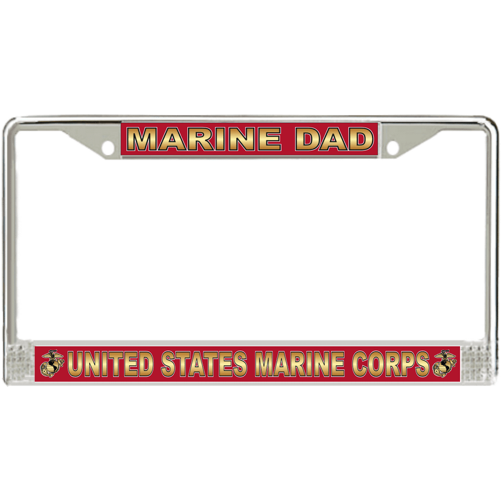 Marine Dad' USMC License Plate Frame