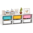 thumbnail image 1 of Qaba Kids Toy Storage Organizer with 6 Removable Plastic Bins, 1 of 10