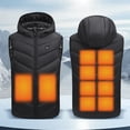 thumbnail image 4 of Chaleco Chaqueta Calefactora Chaquetas Calefactoras Eléctricas 10 Zonas USB para, 4 of 9